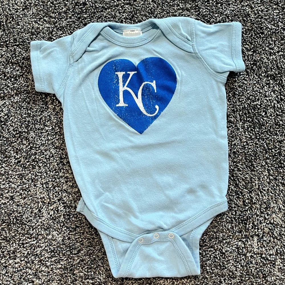 Kansas City KC Royals Heart Onesie